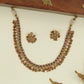 Radiating Link Antique Necklace with Coin Discs and Drop Fringe Border