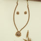 Decorative Bead Chain with Pendant and Concentric Disc Centre Drop