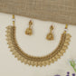 Kasu Maala Antique Necklace with Lakshmi Units and Dense Border Detailing