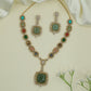 Iconic Link Victorian Necklace with Mixed Shape Panels and Drop Pendant