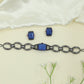 Continuous Infinity Link Choker with Structured Cushion Panel and Side Bar Accents