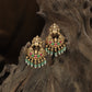 Radiating Lakshmi Crest Hanging with Circular Frame and Coin Drop Fringe