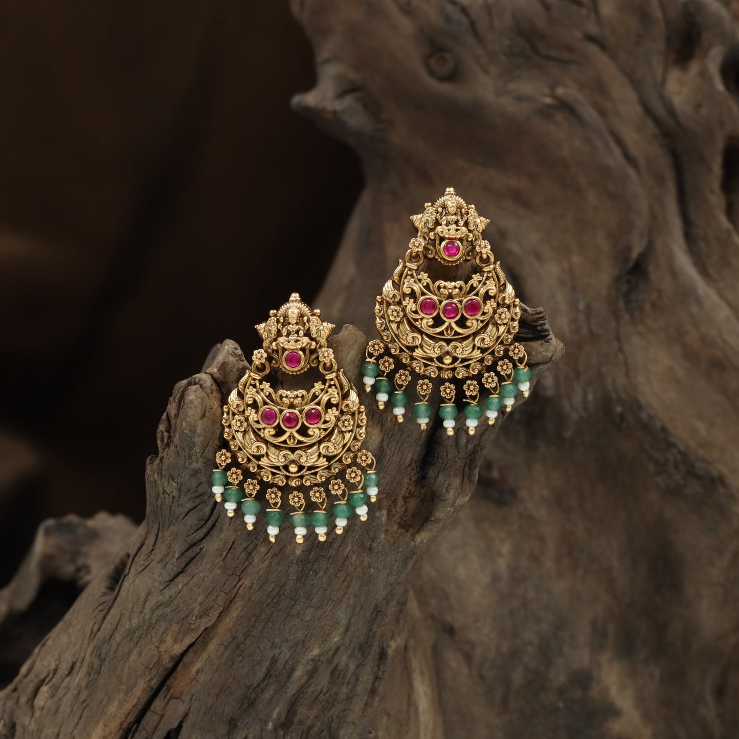 Pinnacle Lakshmi Crest Hanging with Tiered Filigree Layers and Floral Drop Fringe
