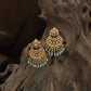Pinnacle Lakshmi Crest Hanging with Tiered Filigree Layers and Floral Drop Fringe