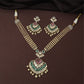 Heavy Panel Kundan Necklace with Structured Centrepiece and Multiple Hanging Beads