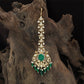 Traditional Long Tikka with Structured Pendant Frame and Dangling Elements