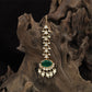 Balanced Vertical Kundan Tikka with Layered Side Detailing and Rounded Pendant Finish