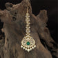 Refined Teardrop Highlight Tikka with Layered Pendant and Clustered Fringe