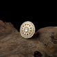Radiant Petal Cluster Jadau Finger Ring with Circular Floral Layout