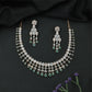 Crestfall Oval Panel GJ Necklace with Structured Connectors and Drop Hangings
