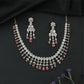 Crestfall Oval Panel GJ Necklace with Structured Connectors and Drop Hangings