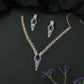 Stylish Contour Necklace with Central Pendant and Structured Stone Layout