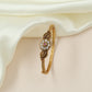 Royal Floral Antique Kada with Curved Leaf Side Detailing