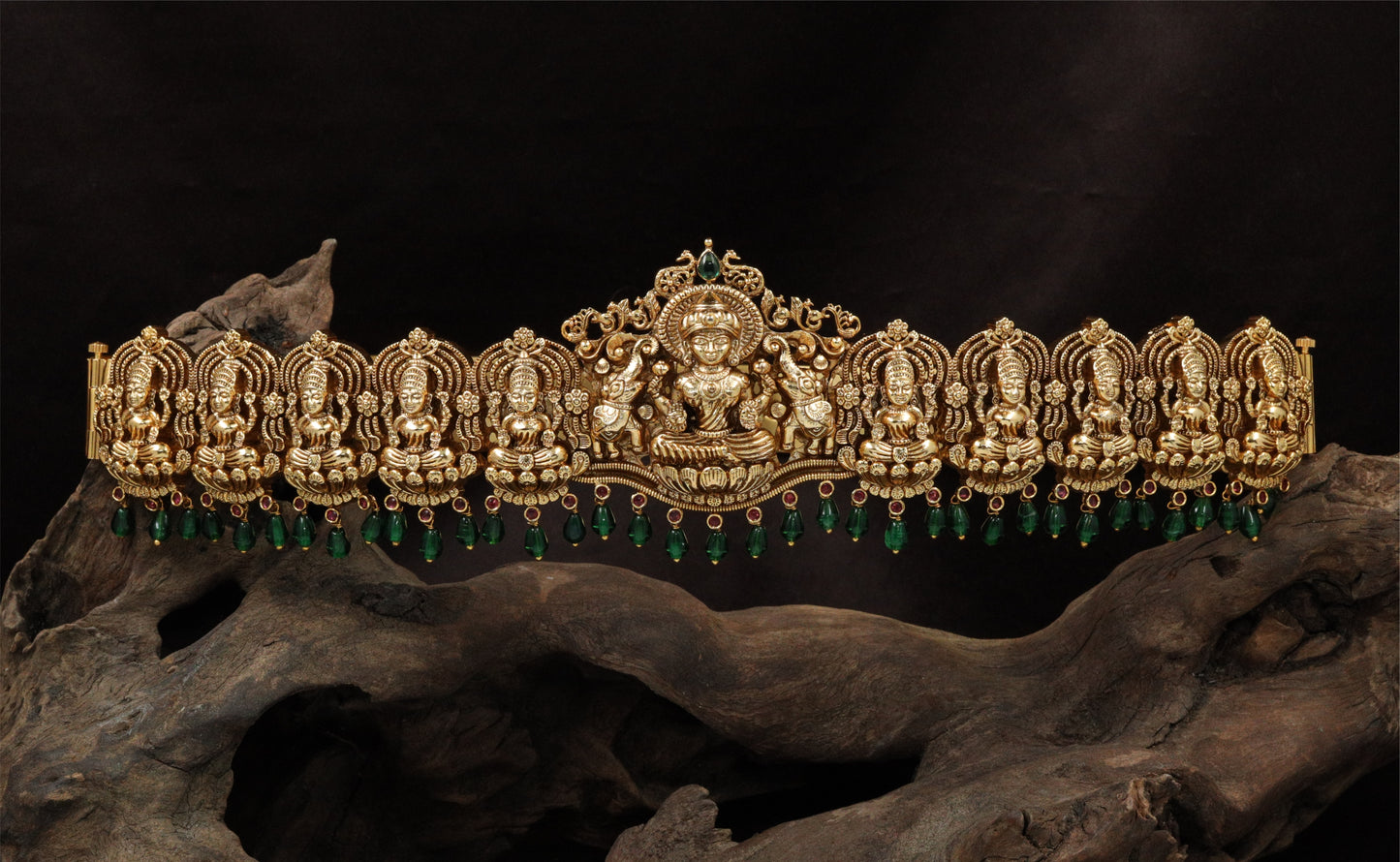Grand Goddess Antique Dabu with Curved Center Temple Frame