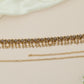 Royal Floral Antique Waist Belt with Hanging Pearl Fringe Detailing