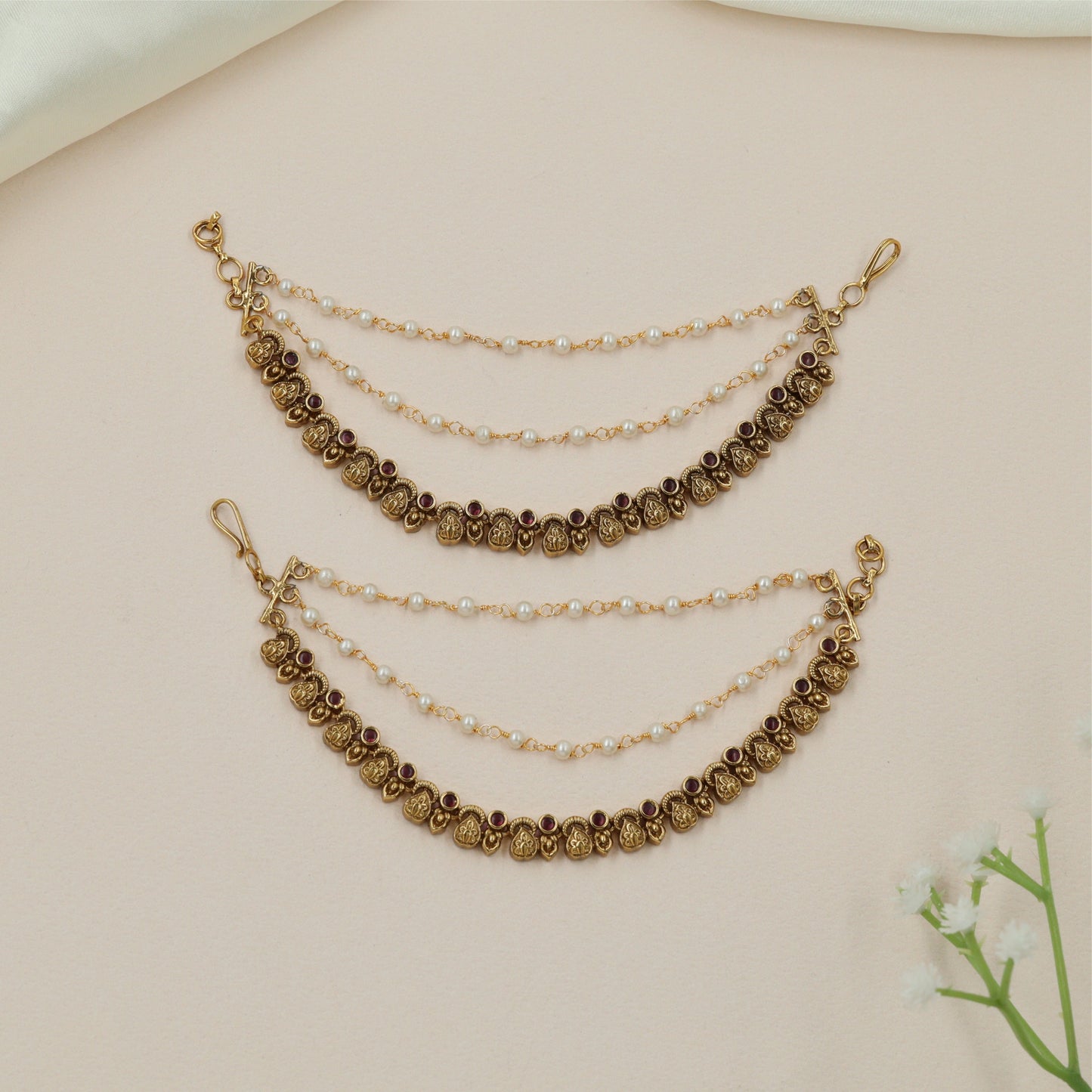 Embossed Coin Mati with Traditional Side Detailing