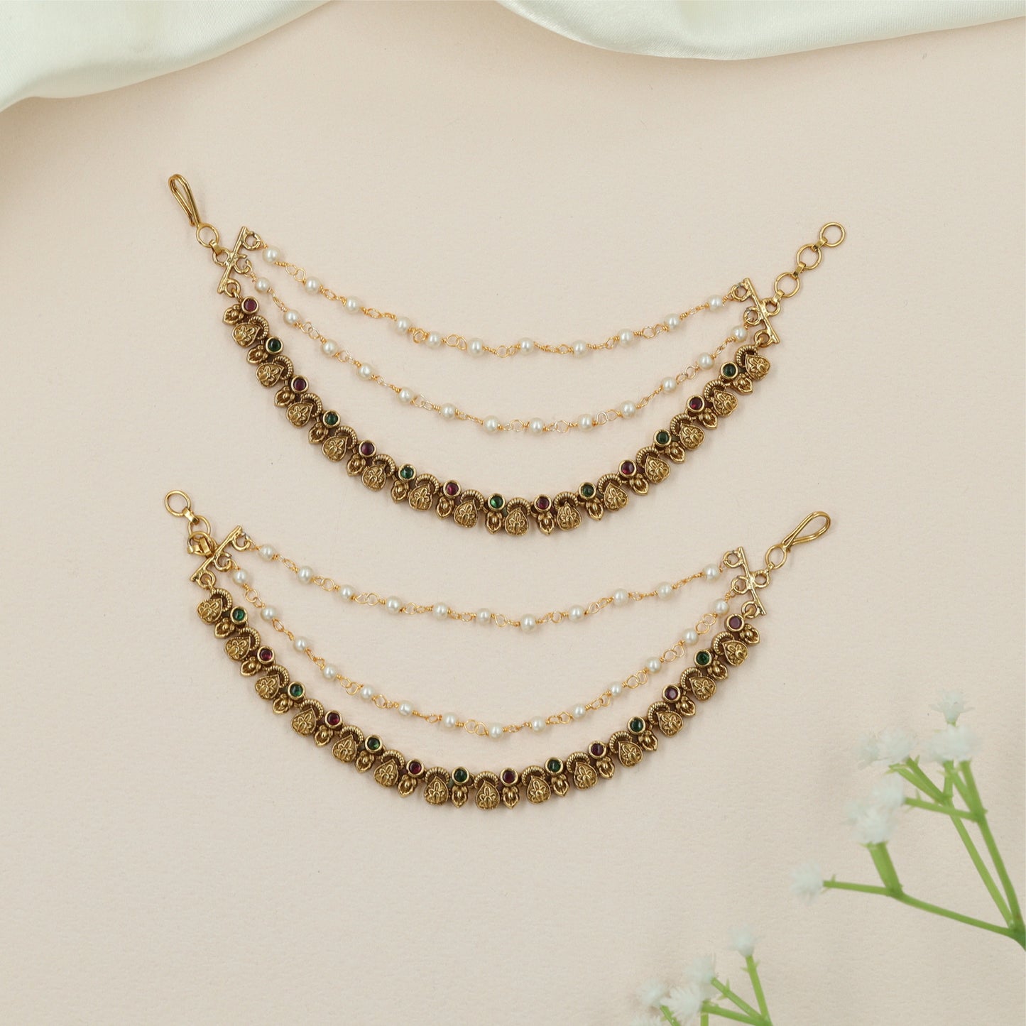 Embossed Coin Mati with Traditional Side Detailing
