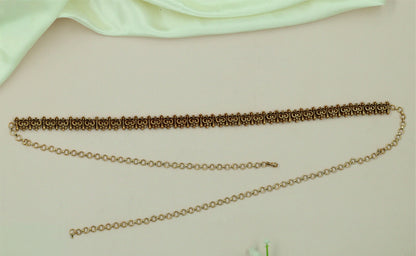 Royal Antique Waist Belt With Intricate Floral Scrollwork