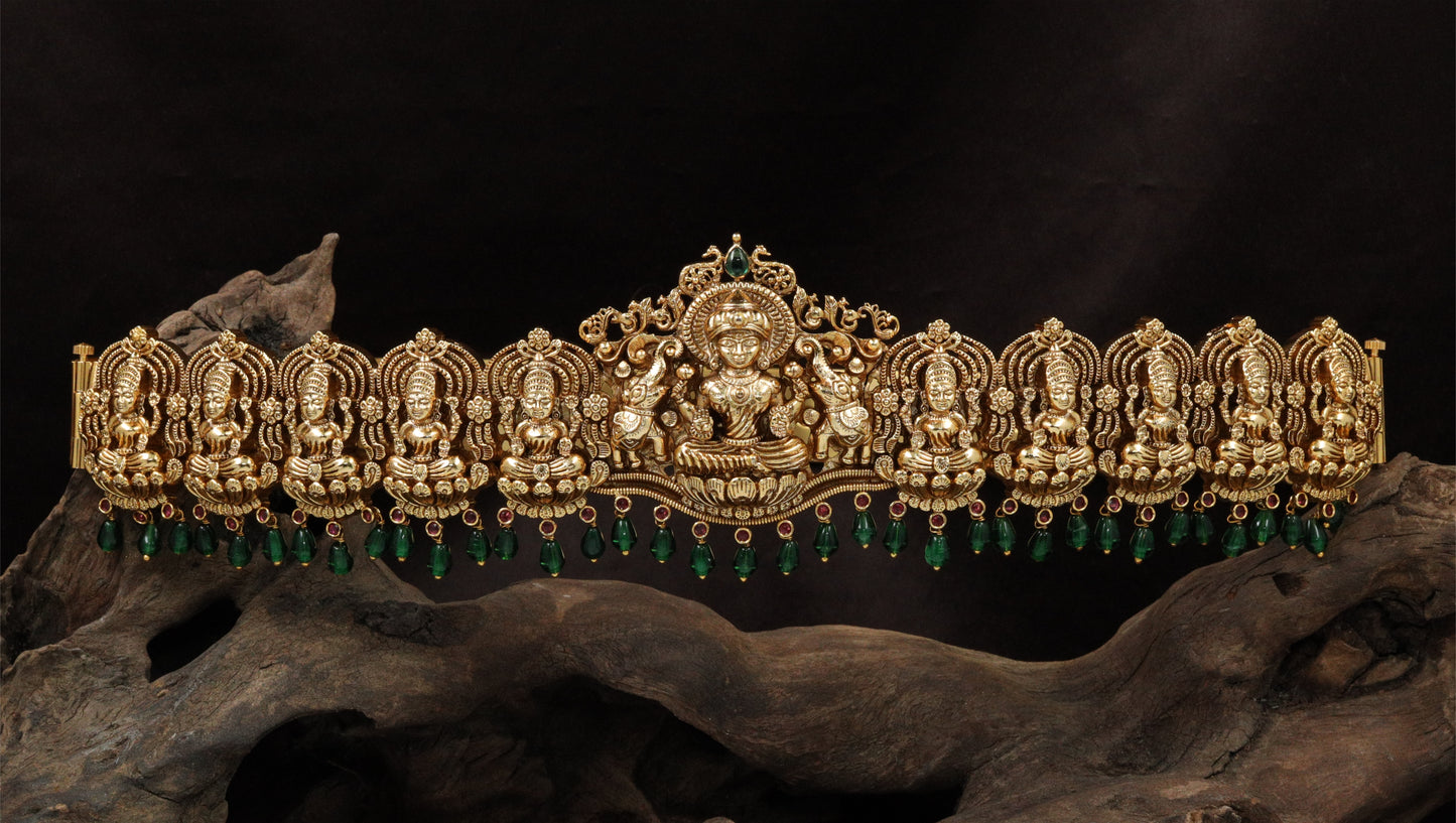 Signature Temple Antique Dabu with Lakshmi Panel Structure