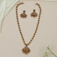 Peacock Vine Antique Long Hara with Hanging Pearl Fringe