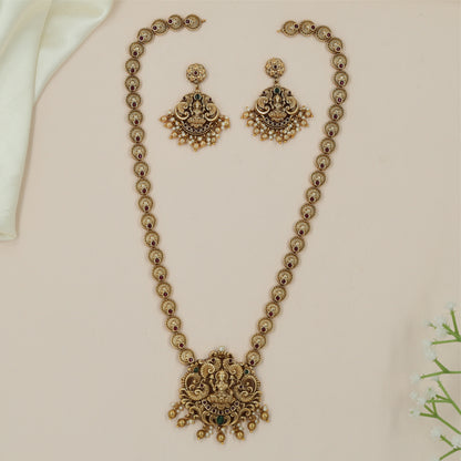 Ornamental Coin Antique Long Hara with Traditional Side Discs