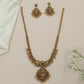 Embossed Lakshmi Antique Long Hara with Dangling Fringe Edge