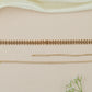 Dropline Weave Antique Waist Belt with Structured Chain Finish