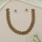Mayura Bloom Antique Necklace with Curved Paisley Borders