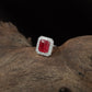 Junction Crown Finger Ring with Structured Border Formation