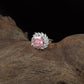 Loom Square Finger Ring with Structured Edge Design