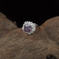 Loom Square Finger Ring with Structured Edge Design