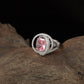Drape Halo Finger Ring with Elevated Centre Placement