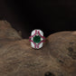Contour dualâ€‘tone array finger ring arrangement emphasizing symmetry