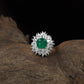 Harmony Bloom Finger Ring with Radiating Edge Layout