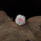 Harmony Bloom Finger Ring with Radiating Edge Layout