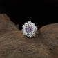 Harmony Bloom Finger Ring with Radiating Edge Layout