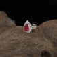Brio Drop Finger Ring with Layered Border Detailing