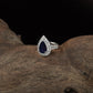 Brio Drop Finger Ring with Layered Border Detailing