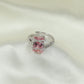 Orbit emeraldâ€‘diamond frame finger ring design with graceful curvature
