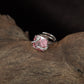 Royal Snake Coil Finger Ring with Raised Oval Centre Frame