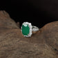 Heritage Halo Finger Ring with Sculpted Side Detailing