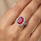 Heritage Halo Finger Ring with Sculpted Side Detailing