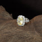 Heritage Halo Finger Ring with Sculpted Side Detailing