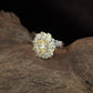 Heritage Bloom Finger Ring with Textured Floral Alignment