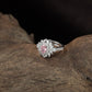 Grand Petal Finger Ring with Structured Floral Frame