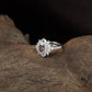 Grand Petal Finger Ring with Structured Floral Frame