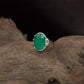 Grand Orbit Finger Ring with Decorative Oval Frame