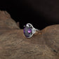 Grand Orbit Finger Ring with Decorative Oval Frame