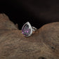 Luxury Teardrop Frame Finger Ring with Raised Centre Hold