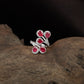 Bloom Drop Finger Ring with Open Wrap Band Styling